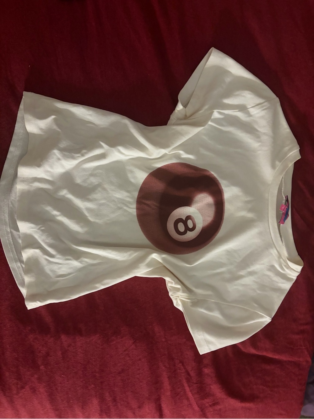 White 8 ball tshirt